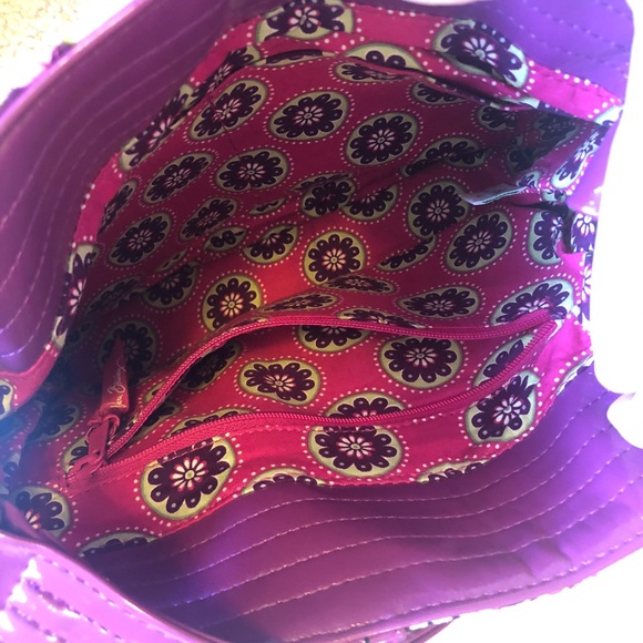 Vera Bradley Sweet Tote Very Berry Paisley - Picture 5 of 9